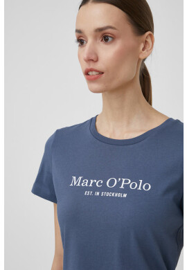 Marc O'Polo Памучна тениска в тъмносиньо - Pepit.bg