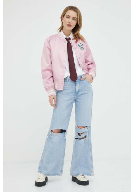 Marc O'Polo Яке бомбър DENIM в розово с преходна изолация - Pepit.bg