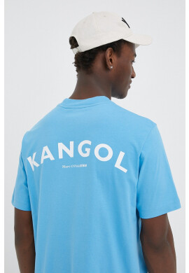 Marc O'Polo Памучна тениска x Kangol в синьо с принт - Pepit.bg