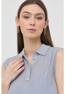 Marciano Guess Елек с коприна в синьо от лека материя - Pepit.bg