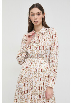 Marciano Guess Риза дамска в бежово със стандартна кройка с класическа яка - Pepit.bg