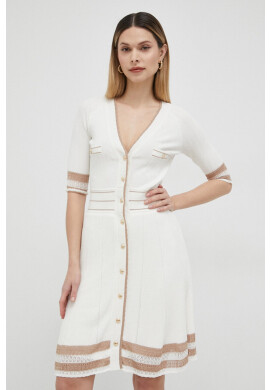 Marciano Guess Рокля в бежово къс модел разкроен модел - Pepit.bg