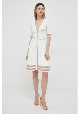 Marciano Guess Рокля в бежово къс модел разкроен модел - Pepit.bg
