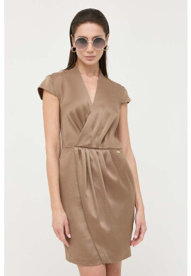Marciano Guess Рокля в кафяво къс модел със стандартна кройка - Pepit.bg