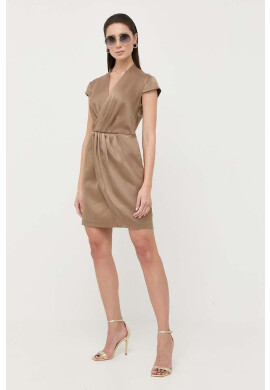 Marciano Guess Рокля в кафяво къс модел със стандартна кройка - Pepit.bg