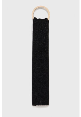 Marella Шал с вълна в черно с изчистен дизайн - Pepit.bg