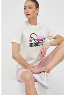 Marmot Тениска в бежово - Pepit.bg