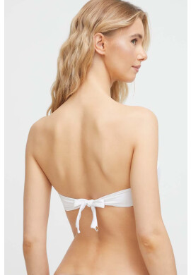 Max Mara Beachwear Горнище на бански в бяло с подплатени чашки - Pepit.bg