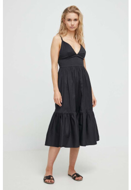 Max Mara Beachwear Плажна рокля в черно - Pepit.bg