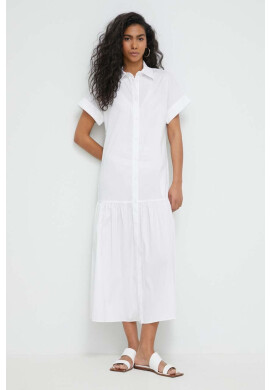 Max Mara Beachwear Плажна рокля в бяло - Pepit.bg