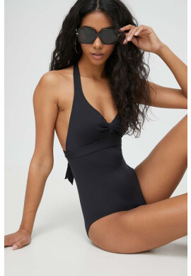 Max Mara Beachwear Цял бански в черно с мека чашка - Pepit.bg