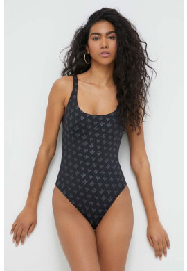 Max Mara Beachwear Цял бански в черно с мека чашка - Pepit.bg
