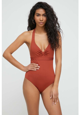 Max Mara Beachwear Цял бански в черно с мека чашка - Pepit.bg