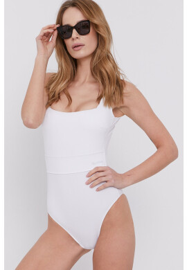 Max Mara Leisure Бански костюм в бяло с мека чашка - Pepit.bg