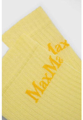Max Mara Leisure Чорапи в жълто - Pepit.bg