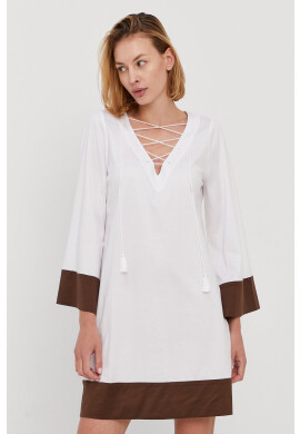Max Mara Leisure Плажна рокля в бяло - Pepit.bg