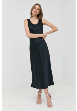 Max Mara Leisure Рокля в тъмносиньо дълъг модел със стандартна кройка - Pepit.bg