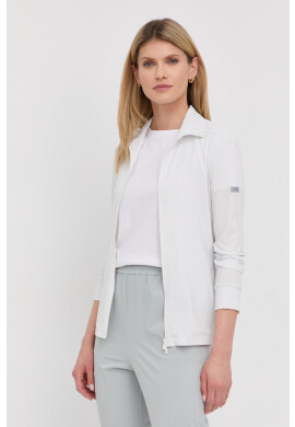 Max Mara Leisure Суичър в бяло с качулка с изчистен дизайн - Pepit.bg