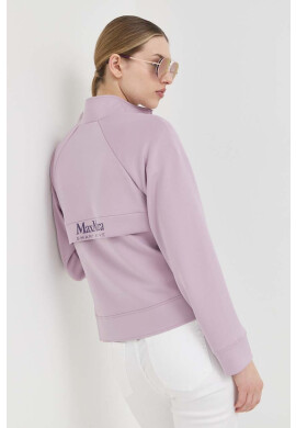 Max Mara Leisure Суичър в лилаво с десен - Pepit.bg