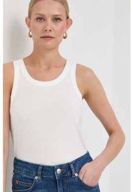 Max Mara Leisure Топ дамски в бяло - Pepit.bg