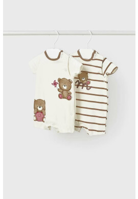 Mayoral Newborn Бебешки къс гащеризон (2 броя) - Pepit.bg
