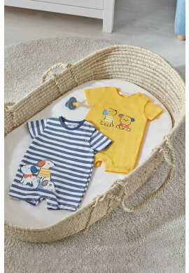 Mayoral Newborn Бебешки къс гащеризон (2 броя) - Pepit.bg