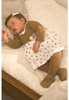 Mayoral Newborn Детски чорапогащи в кафяво - Pepit.bg