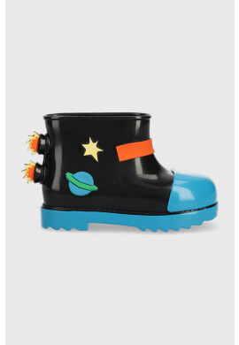 Melissa Детски гумени ботуши Rain Boot + Fabula Bb в черно - Pepit.bg
