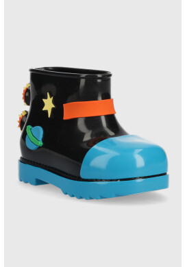 Melissa Детски гумени ботуши Rain Boot + Fabula Bb в черно - Pepit.bg