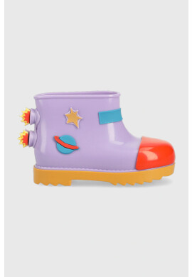 Melissa Детски гумени ботуши Rain Boot + Fabula Bb в лилаво - Pepit.bg