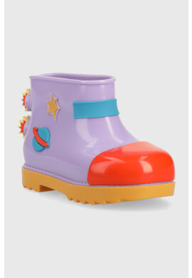 Melissa Детски гумени ботуши Rain Boot + Fabula Bb в лилаво - Pepit.bg