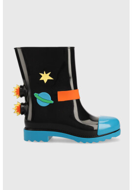 Melissa Детски гумени ботуши Rain Boot + Fabula Inf в черно - Pepit.bg