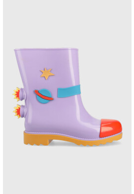 Melissa Детски гумени ботуши Rain Boot + Fabula Inf в лилаво - Pepit.bg