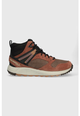 Merrell Обувки Wildwood Mid Waterproof в кафяво - Pepit.bg