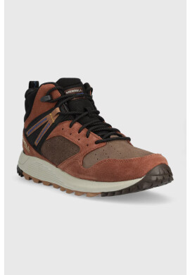 Merrell Обувки Wildwood Mid Waterproof в кафяво - Pepit.bg