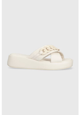 Mexx Чехли Lexi в бяло с платформа MXBN008201W - Pepit.bg