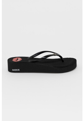 Mexx Джапанки дамски в черно с платформа - Pepit.bg