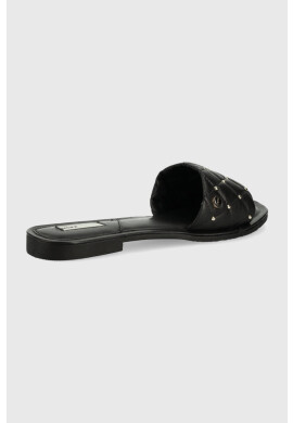 Mexx Кожени чехли Sandal Jewel в черно - Pepit.bg