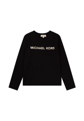 Michael Kors Детска блуза с дълги ръкави в черно - Pepit.bg