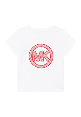 Michael Kors Детска памучна тениска в бяло - Pepit.bg