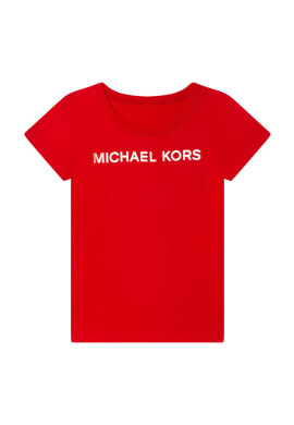Michael Kors Детска памучна тениска в червено - Pepit.bg