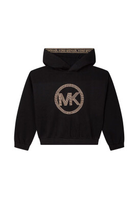 Michael Kors Детски суичър в черно с апликация - Pepit.bg