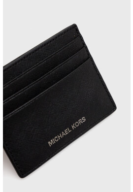 Michael Kors Кожен калъф за карти мъжки в черно - Pepit.bg