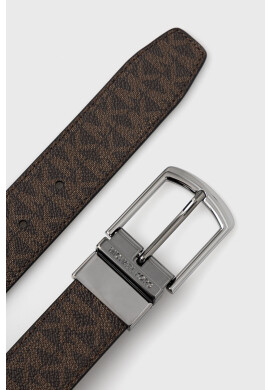 Michael Kors Кожен колан с две лица мъжки в черно - Pepit.bg