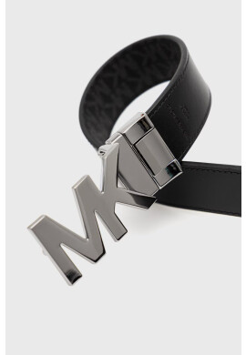 Michael Kors Кожен колан с две лица мъжки в черно - Pepit.bg