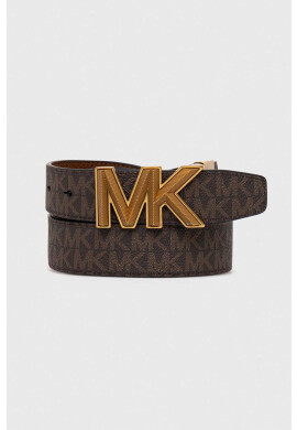 Michael Kors Кожен колан с две лица мъжки в кафяво - Pepit.bg