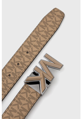 Michael Kors Кожен колан с две лица мъжки в кафяво - Pepit.bg