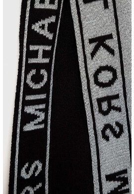 Michael Kors Шал дамски в черно с десен - Pepit.bg