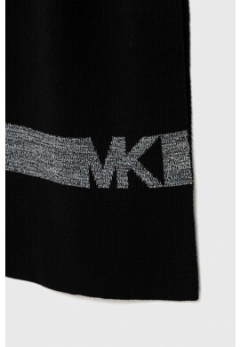 Michael Kors Шал мъжки в черно с десен - Pepit.bg