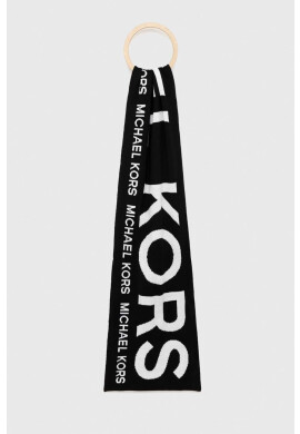 Michael Kors Шал мъжки в черно с десен - Pepit.bg